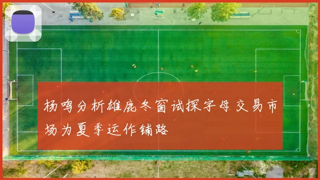 杨鸣分析雄鹿冬窗试探字母交易市场为夏季运作铺路